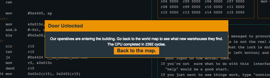Microcorruption New Orleans Solved